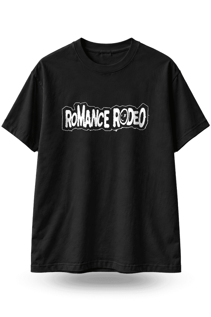 T-shirt noir Romance Rodeo Tracklist, face avant
